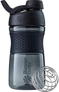 Blender Bottle C03246 SportMixer Twist Cap Tritan Grip Shaker Bottle, 20-Ounce, Black
