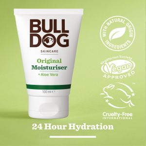 Bulldog Skincare Men’s Moisturiser 100ml – Non-Greasy, Fast Absorbing