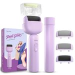 Lifelong Callus Remover for Feet Electronic with Extended Handle |Rechargeable Foot Scrubber for Dead Skin Remover with 3Heads |2Hr Runtime Pedicure Tool Kit for Women|Waterproof 3-Speed Foot Cleaner