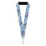 Buckle-Down Womens - Winnie The Pooh Lanyard, Blue, 22 X 1 US, Blue, 22" x 1"