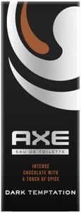 Axe Dark Temptation Eau de Toilette - Fragranza al cioccolato nero e spezie, efficienza e freschezza 24 ore, flacone da 100 ml