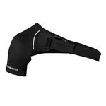 Rehband Shoulder Brace for Men and Women, Adjustable Neoprene Shoulder Support for Everyday and Sports, Bandage Shoulder for Left and Right, Colour: Black, Size: XL, Side: Left