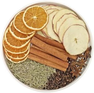 Simmer Pot Potpourri, Warm House Stovetop Potpourri with Cinnamon, Cloves, Apple, Orange and Star Anise, Simmering Potpourris for Home Fragrance, Odor Removal, Holiday, Relaxing, Housewarming Gift