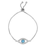 Hot And Bold Evil Eye/Nazariya Charm Accessories Hand Zircon Diamond Bracelets for Women & Girls.