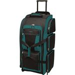 Travelers Club Luggage Rolling Duffel, Teal, 30", Teal, 30", Rolling Duffel