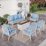 SUNSHINE VALLEY 6 Piece White Metal