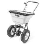 The Handy Broadcast Spreader for Fertiliser, Grass Seed or Refined Ice Salts - 36kg Hopper, Adjustable Feed Control - 2 Year Guarantee - Not Suitable for Rock Salt