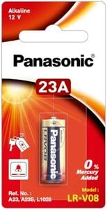 Panasonic 12V Alkaline Car Alarm Battery, 1-Pack (LR-V08L/1BPA)