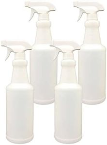 MOEHAIR spray bottles for cleaning solutions 32 Oz | Empty Heavy duty water spray bottle | Plastic | Adjustable Nozzle | Mist & Stream Sprayers for kitchen, plant, salon, chemical spray