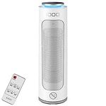 iDOO Electric Heater Energy Efficient, Fan Heater with Remote, Built-in Thermostat, 12H Timer, 60° Oscillation, Overheating and tip-Over Protection, Quiet and Safe for Indoor Use