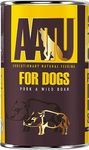 AATU 90/10 Wet Dog Food in a Tin - Pork & Wild Boar (6x400g) - Grain Free Recipe - No Artificial Ingredients - Good for Low Maintenance Feeding