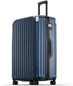 LEVEL8 Grace Luggage, 28 Inch Hardside Suitcase, Abs+Pc Harshell Spinner Luggage with Tsa Lock, Spinner Wheels, Blue, 28 Inch