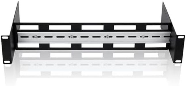 ENIANHUA DIN Rail Mounting Bracket, Din Rail Mount High Slotted Extruded Metal Rail for Hardware Components Mounting Switch, Rack Mount DIN Rail Kit, Length 18 Inch Width 8 Inch Height 3 Inch