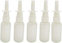 5-Pack 30ML/1oz Plastic Nasal Spray Bottle Mist Sprayer - Empty Refillable Pump Sprayer Fine Mist Sprayers Atomizers for Nasal Cleanser & Saline Applications