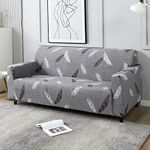 HOKIPO Elastic Stretchable Sofa Cover 3 Seater (AR-4095-D1), Grey