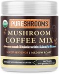 PureShrooms Focus & Think Mushroom Coffee with Ultra Concentrated Lion's Mane Mushroom Extract 30:1 - Vegan and Keto-Friendly (100 grams)