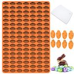 Amyandone Mini Carrot Silicone Mold, 119 Cavities Carrot Shape Easter Molds for Chocolate/Candy/Gummy, Food Grade Carrot Molds for Homemade Snack Biscuits/Cupcake Decoration (with a Scraper)