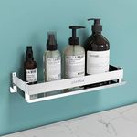 Plantex Stainless Steel Bathroom Organizer/Shelf for Bathroom/Kitchen/Wall - Chrome (12x5 Inch)