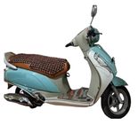 Q1 Beads Wooden Beads Acupuncture Design Scooter Seat Cover Cushion for Long Ride for All Brand Scooty/Scooter - Pack of 1 (XL, Coffee Color)