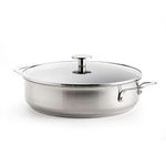 KitchenAid Stainless Steel 3-Layer Non-Stick 28 cm/4.3 Litre Sauté Pan, Induction, Oven Safe, Silver