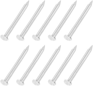 uxcell 20Pcs Small Hardware Nails, 1.5 x 20mm 304 Stainless Steel Round Head Nail Common Finishing Nail for Household Woodworking Picture Hanging DIY Projects, Silver