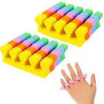 Dacitiery 20 Pcs Foam Toe Finger Separator Toe Finger Dividers Disposable Soft Sponge Nail Toe Separator Divider Spacer for Pedicure Manicure Nail Art Accessories Tools