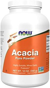 Now Foods, Acacia Fiber (Fibre d'Acacia), Fibre Naturelle, 240g de Poudre végétalienne, Testé en Laboratoire, Sans Soja, Sans Gluten, Végétarien, Sans OGM