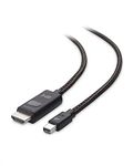 Cable Matters 8K Mini DisplayPort 1.4 to HDMI Cable 6 ft / 1.8m with 4K 120Hz or 8K, Mini Display Port 1.4 to HDMI 8K Cable in Black