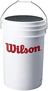 Wilson Sporting Goods Ball Bucket with Lid, White