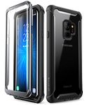 i-Blason Samsung Galaxy S9 Case, [Ares] Full-body Rugged Clear Bumper Case Cover with Built-in Screen Protector for Samsung Galaxy S9 2018 Release (Black)