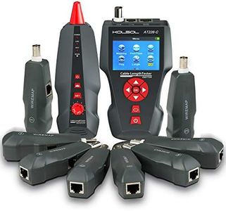 Network Cable Tester, AT226-C NF-8601W LAN Ethernet Cable Tester RJ45 UTP STP Diagnose Tone Tracer Network Cable Length Tester for RJ45, RJ11, BNC, PING/POE 8 Identifier Telephone Wire Tracker