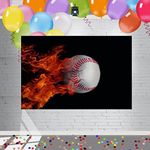 7x5FT Baseball Birthday Decorations Backdrop | Sport Game Theme Background for Any Occasion| Baseball Photo Wall Poster