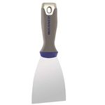 Warner 3" ProGrip Flex Putty Knife, Stainless Steel with Hammer Cap, 90663