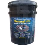 Rexoseal 1000 Waterproofing Sealant - Multi-Purpose Indoor & Outdoor Coating Sealant - Foundations & Basements, Flat & Low Slope Roofs, Concrete, Wood & Metal - Black, 18.9 litre