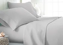 Linen Market Bed Sheets for Twin Size Bed (Light Gray) - Sleep Better Than Ever with These Soft and Cooling Twin Sheets - Deep Pocket Fits 16" Thick Beds - 3 Piece Twin Sheet Set