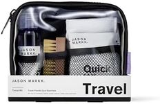 Jason Markk Travel Shoe Cleaning Kit, Shoe Cleaner, Trainers Care, 5-Piece Set, Travel Size, Ideal for Footwear, Safe on Leather, Suede, Nubuck, Cotton, Knits