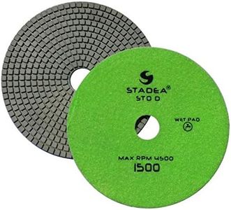 Stadea PPW256B Diamond Polishing Pad 7 Inch Grit 1500 For Marble Concrete Stones Terrazzo Granite Floor Polishing