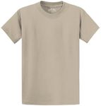 Joe's USA Men's Heavyweight 6.1-Ounce, 100% Cotton Tee-S-Light Sand, Light Sand, S