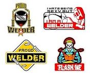 4 pcs Set Proud Welder Sticker - We