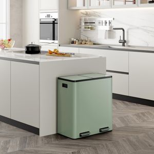 VonHaus 60L Double Recycling Bin – Dual Compartment Waste Separator