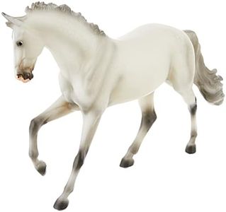 Breyer 1806 Traditional Series Catch Me Model Horse, 13" x 11.25", Horse Toy, 1:9 Scale, White, Grey