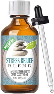 Stress Relief Blend 100% Pure, Best Therapeutic Grade Essential Oil - 120ml - Cananga, Geranium, Lemongrass and Sweet Orange