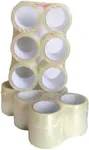 ASA Clear Label Protection Tape 4" (96mm) x 0.040 mm (1.6mil) x 72 Yards (66m), 18 Rolls Clear Packing Tape, Perfect for Packing, Shipping, Moving, Home and Office