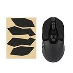 kwmobile Mouse Grip Tape Compatible with Logitech G903 / G900 Grip Tape - Non-Slip Faux Leather - Black