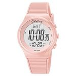 Digital Watch Teens Girls Women's Sports 50M Waterproof Military Back Light Teenager (Age for 11-15)