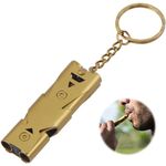 ZIBUYU® Emergency Whistles Lifeguard Safety Whistle with Keychain, Kids Rescue Signaling Loud Survival Whistle for Outdoor, Hiking, Camping Hunting, Fishing Boating, Gold