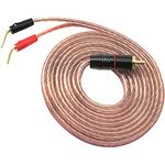 XMSJSIY RCA to Banana Pin Type Plug Speaker Wire,HiFi OFC Speaker Cable Audio Cable, Gold Plated RCA Male to Dual Banana Pin Plug Speaker Cord Connector High Level for Amplifiers and Subwoofer (2M)