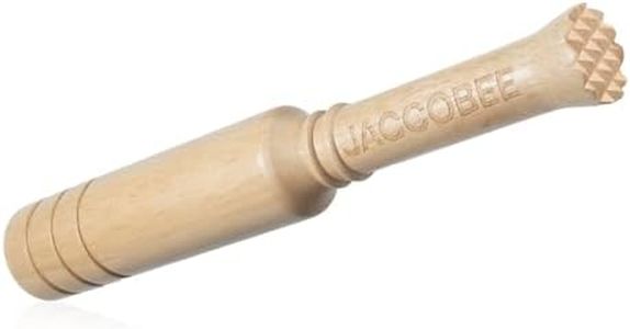 JACCOBEE Professional Kitchen&Bar Tool, 12.6" Wooden Muddler for Cocktails & Sauerkraut Pounder for Mason Jars.