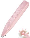 LEYOUFU Dog Paw Trimmer for Grooming, Cordless Electric Small Pet Grooming Clippers Hair Trimmer for Dogs Cats, Low Noise for Trimming Pet's Hair Around Paws, Eyes, Ears, Face, Rump (Pink)