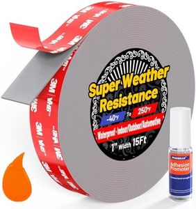 PHIXBEAR 1" Width Double Sided Foam Tape, Made of 3M VHB, Waterproof Outdoor Automotive Decor Wall Tape, Heavy Duty Mounting Tape, Super Strong Adhesive Tape, 15Ft Length